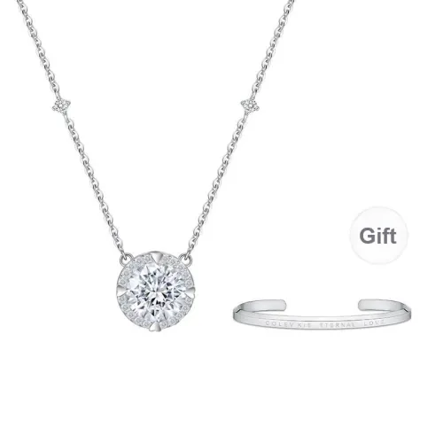 Colev Kie S925 Silver Necklaces Women's Silver