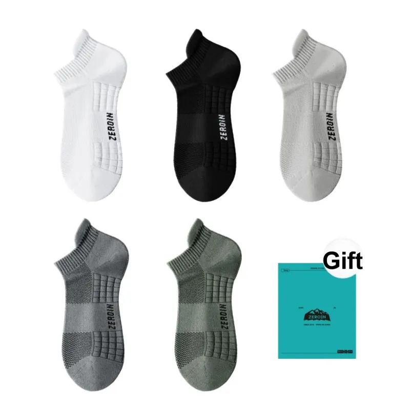ZEROIN Ankle Socks Unisex Shopping Bag 5 Pack-39