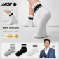 Men's Crew Socks 5 Pack Shopping Bag (5 Pack White)