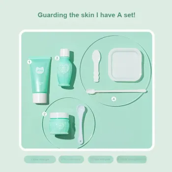UKISS Face Soft Set Beauty Correction Pure Soft Pink+Pure Soft Cream+Aloe Vera Gel+Matching Tools