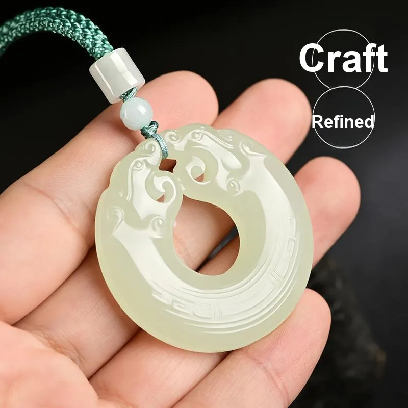 KUNYUYAO Pendants Pale Greenish White Jade Unisex-4