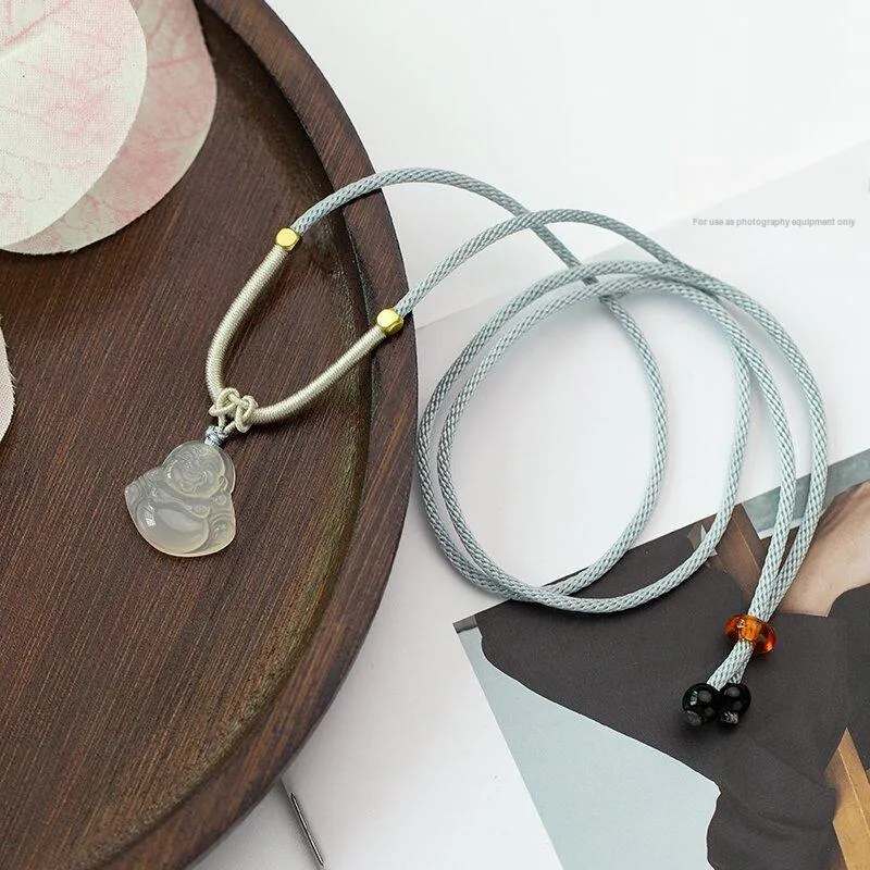 QUIET LOVE Chalcedony Necklaces Women's-13