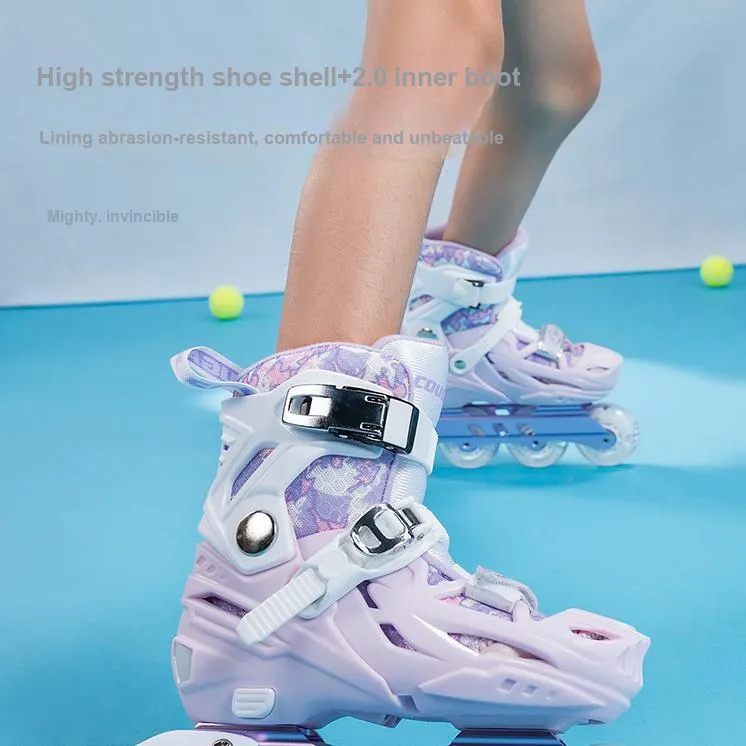 COUGAR Inline Skates Integrated Aluminum Alloy Stand Kids'-3