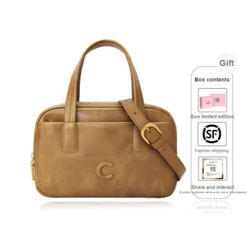 CASSILE Cow Leather Handbag Women's Amber