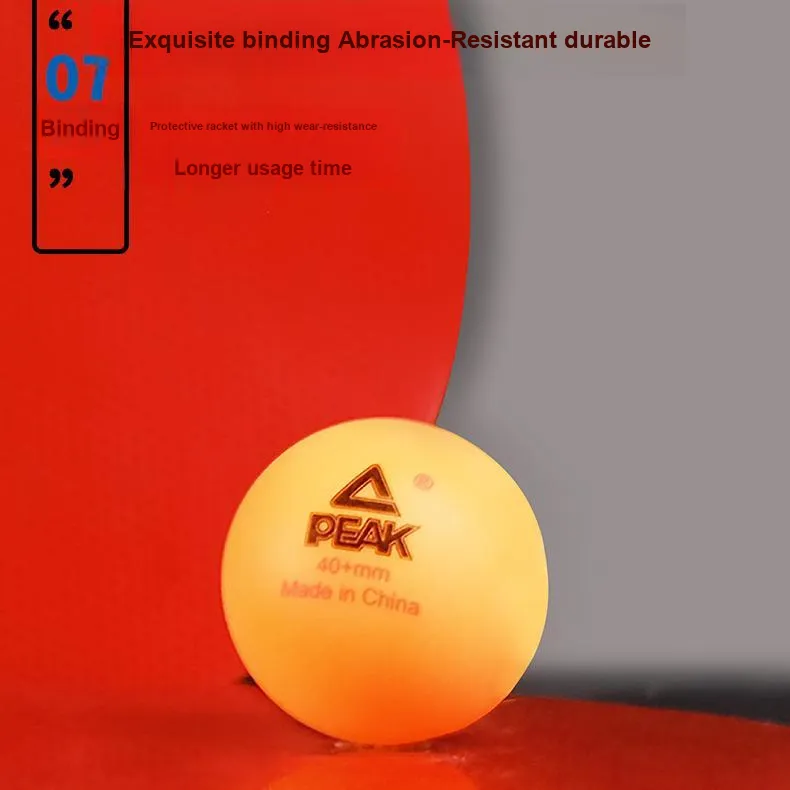 PEAK Ping Pong Paddles Unisex 7 Layer Solid Wood Black Red-3