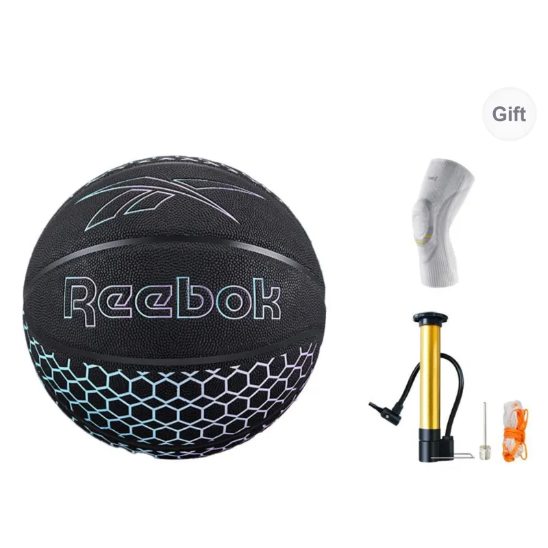 Reebok PU Basketball Lake Blue Purple Size 7 Training Match-14