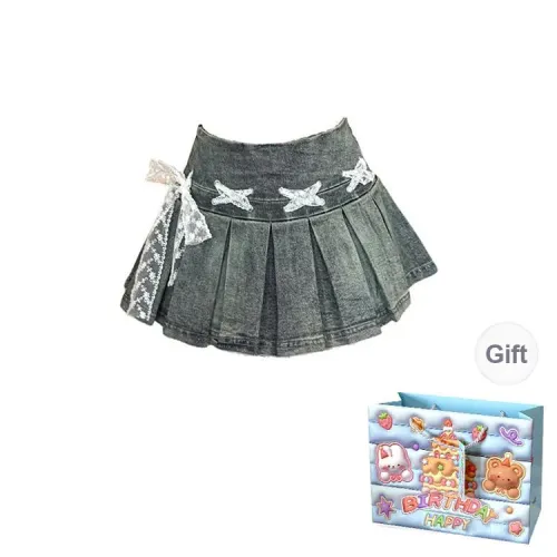 Gentle Welcome UNIFREE Denim Short Skirts Womens Women's