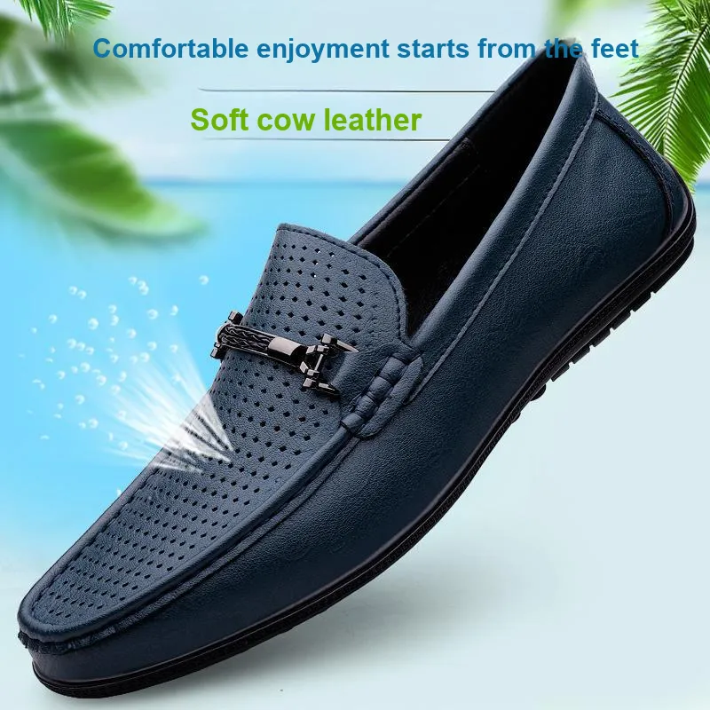 BAGE Gommino Loafers Unisex Black-11