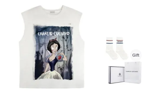 Charlie Luciano T Shirt Unisex White