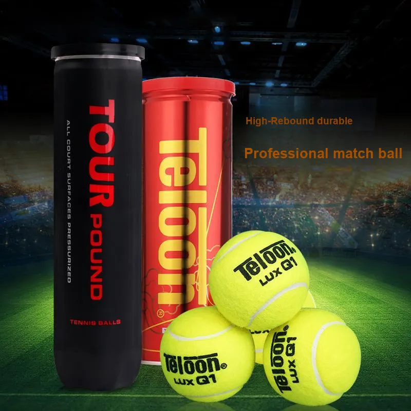 Teloon Tennis Balls Synthetic Wool Match Ball Competition Green-1