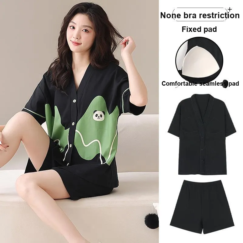 Vine Color Women's Pajama Sets-5