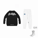Icebreaker Phantom Basketball Jerseys Long-Sleeved Black+North Carolina White Pants+White Signature Socks