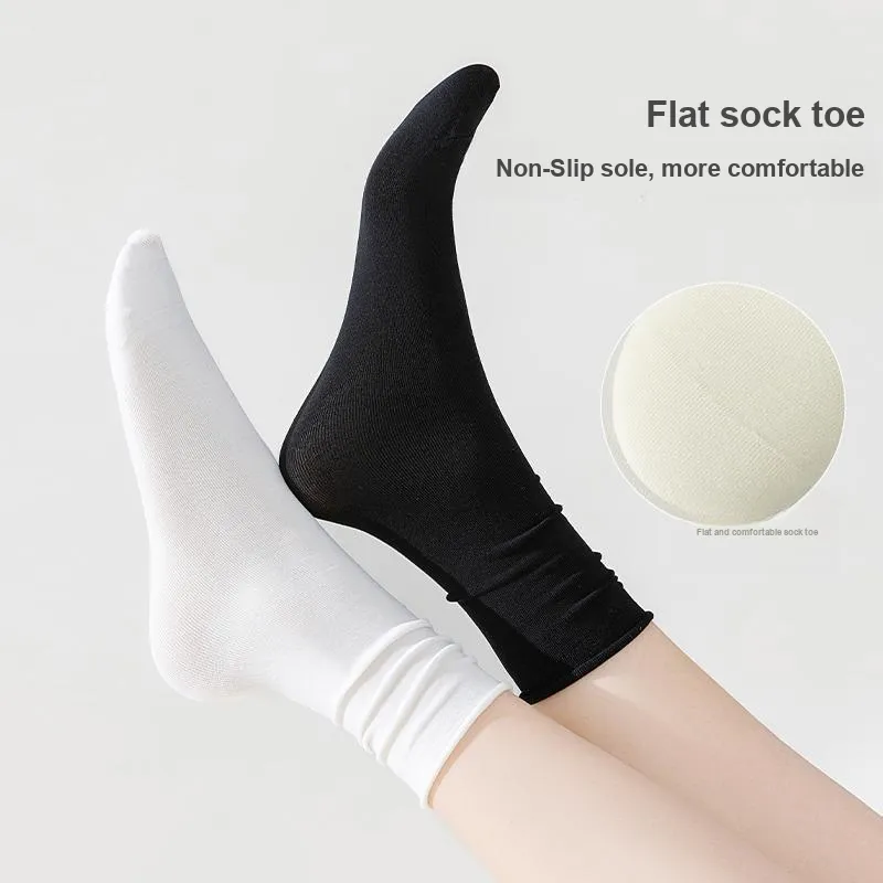 MIIOW Mid Calf Socks Women's 5 Pack-5
