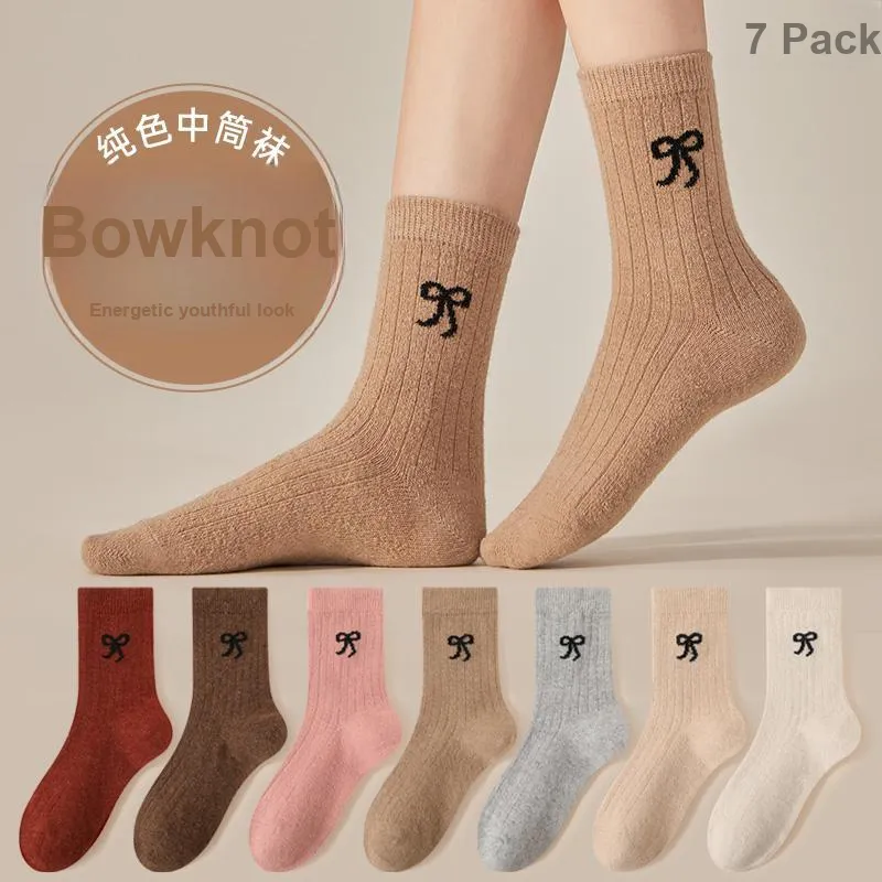BONAS Mid-Calf Socks Women's Combo Set-2