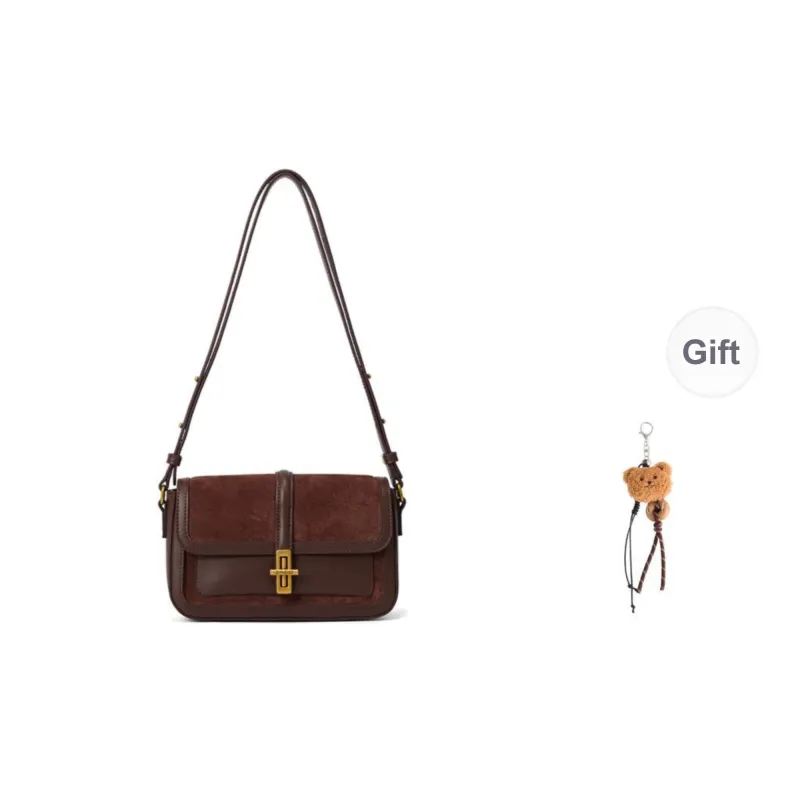 JACD PU One Shoulder Crossbody Bag Regular Women's Dark Coffee-7