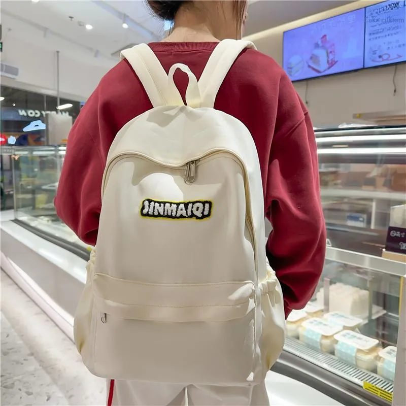 WICKBUEN Nylon Backpack Regular Unisex Green/White/Black/Red-10