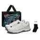 Classic White/Cool Gray (Black Tiger Shopping Bag Clothing Sets)