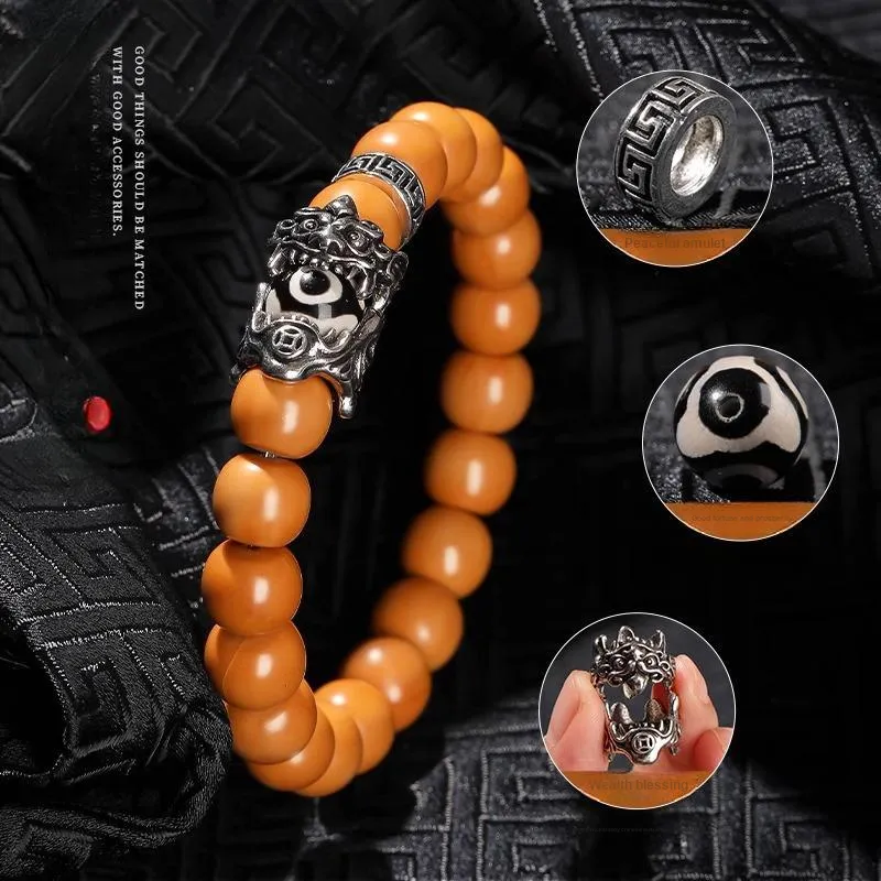 XIBAOCHUNHUA Monkey Head Walnut Bracelets Unisex-3