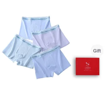 RED DRAGONFLY Cotton Panties Men's 4 Pack