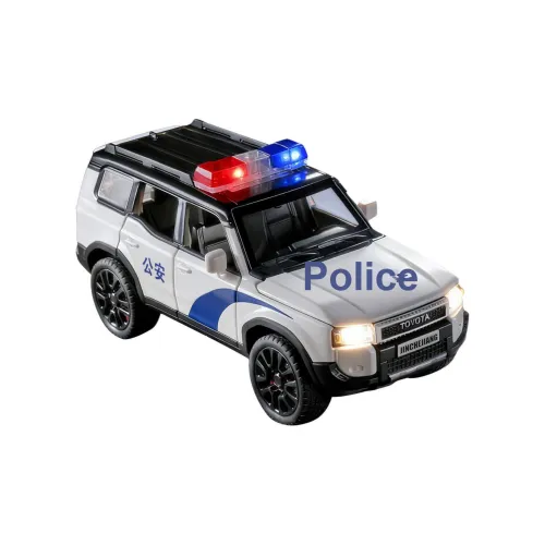 KAWEI Prado Полицейская машина игрушка Аллюминиевое автомобильное транспортное модельное строительство Патрульное транспортное модельное строительство Off-road транспортные модели поездов мотоциклов автомобилей