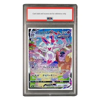 POKEMON Supplement Pack Ibrahimo Hero Fairy Eevee VMAX HR S6a 093 PSA Japan Version Graded Cards 1 Pc