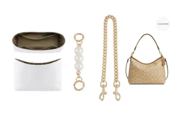 GUYI Multiple Metal Chains Liner, Chain Bag Merchandise Women's Gold Tone
