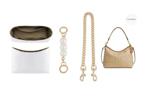 GUYI Multiple Metal Chains Liner, Chain Bag Merchandise Women's Gold Tone