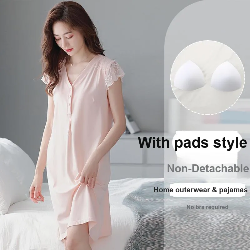 OUSHIBO Nightgown Women's Image Color-3
