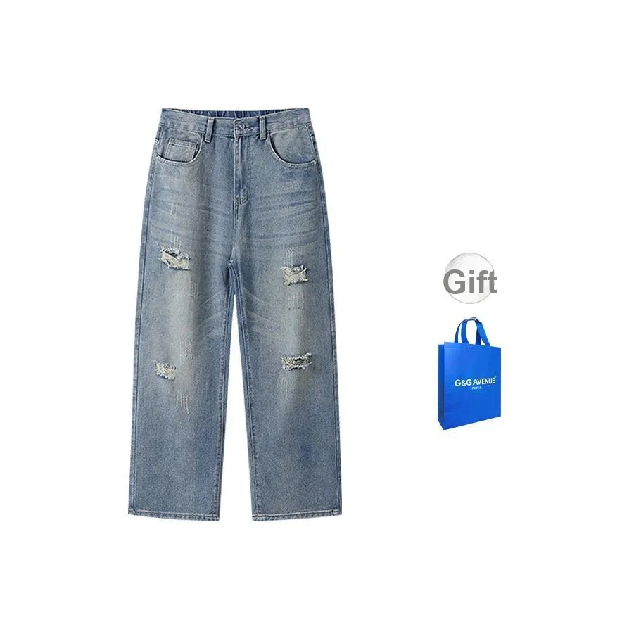 G&G AVENUE Винтажные синие унисекс джинсы