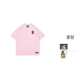 핑크 Frida 큐트 고스트 반팔 셔츠