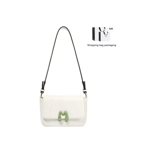 TUCANO ПУ (полиуретан) Маленькая квадратная сумка сумка через плечо сумка на плечо маленькая женская кремово-белая