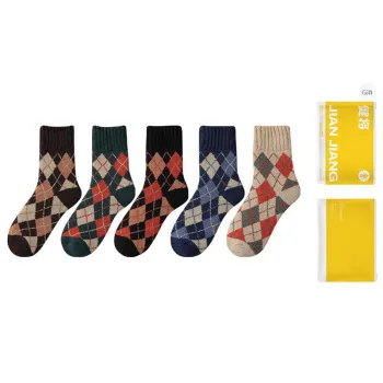 Master Mid Calf Socks Men's Shopping Bag 5 Pack