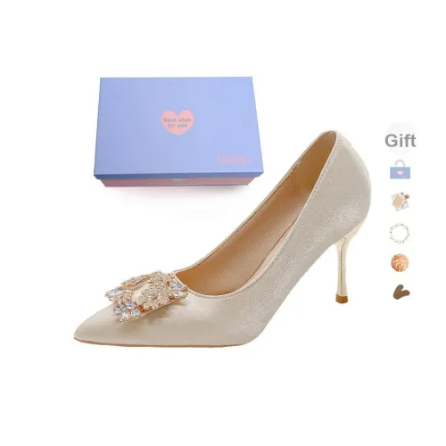 Xingdiman Узкий каблук Высокие каблуки Женские Свет Шампанское