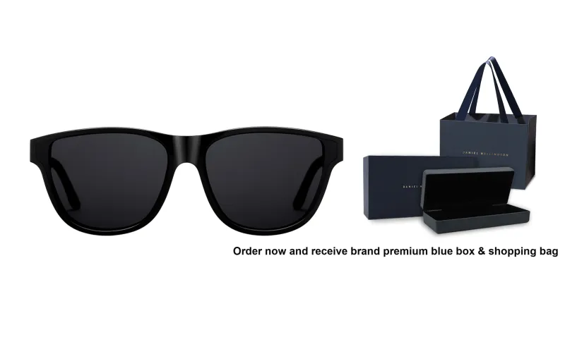 Daniel Wellington Stainless Steel Square Sunglasses Unisex-0