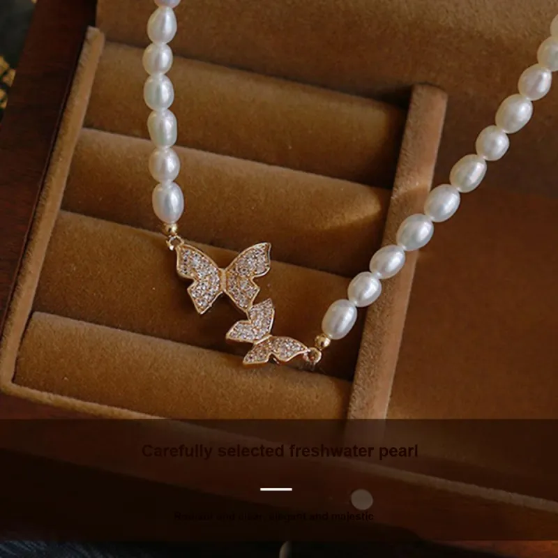 Taste The Color Pearl Necklaces Women's-1