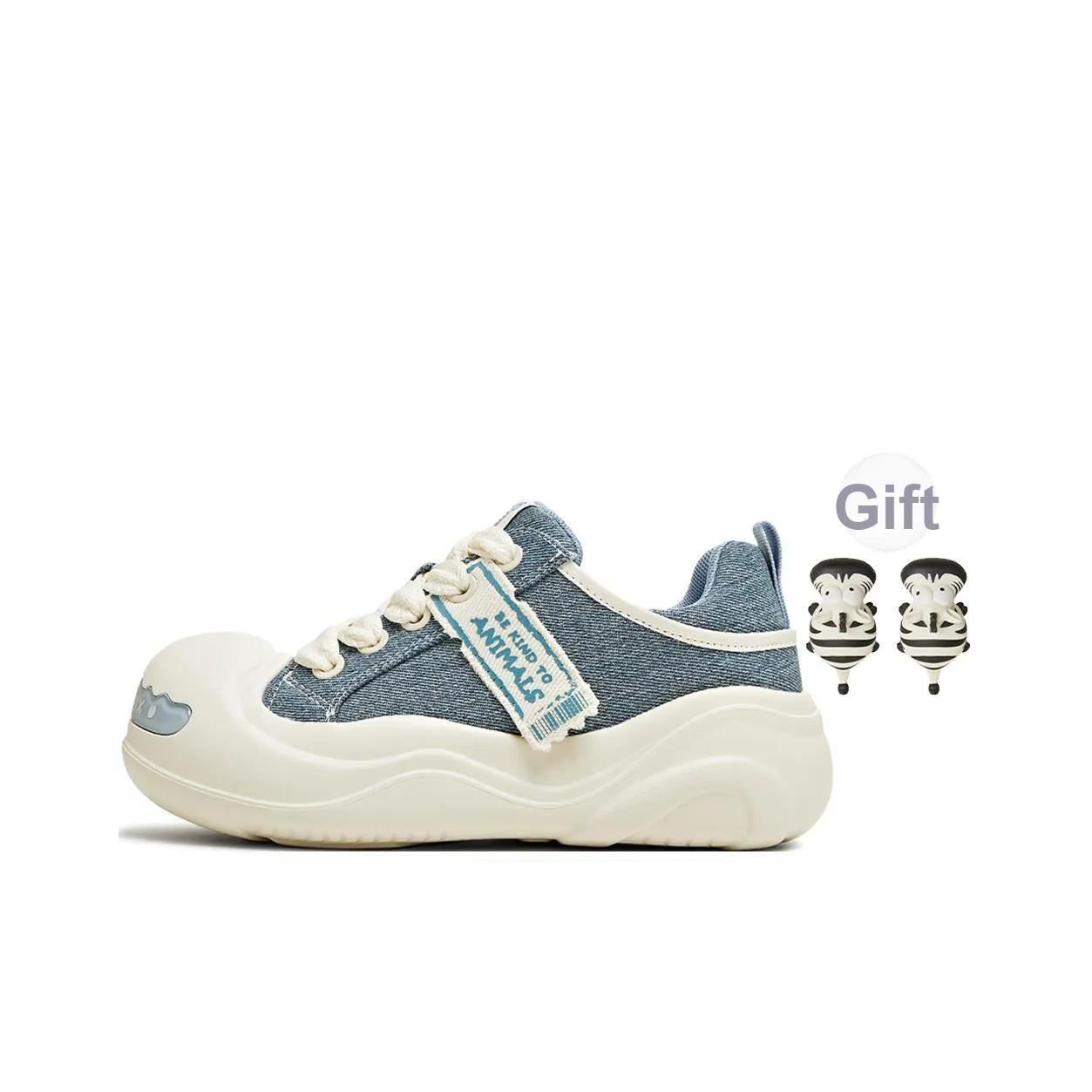 Teenmix Tarepanda Dango Open Ended Smiley Face Breathable Lightweight Low Top Casual Shoes Women's