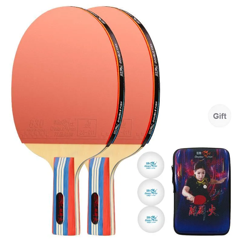 DOUBLEFISH Ping Pong Paddles Unisex Maple Wood Base-118