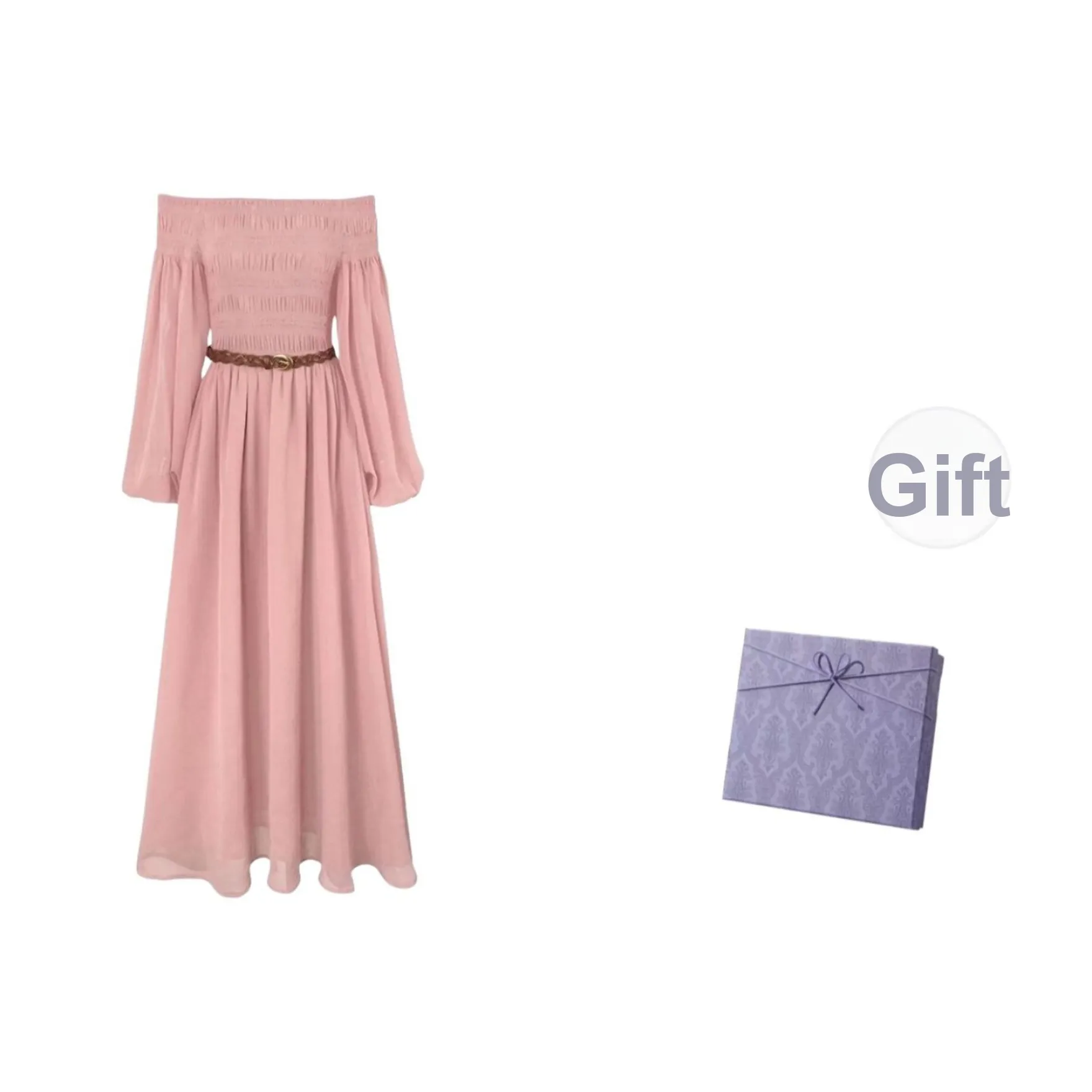 DITB Длинное платье с длинными рукавами женское