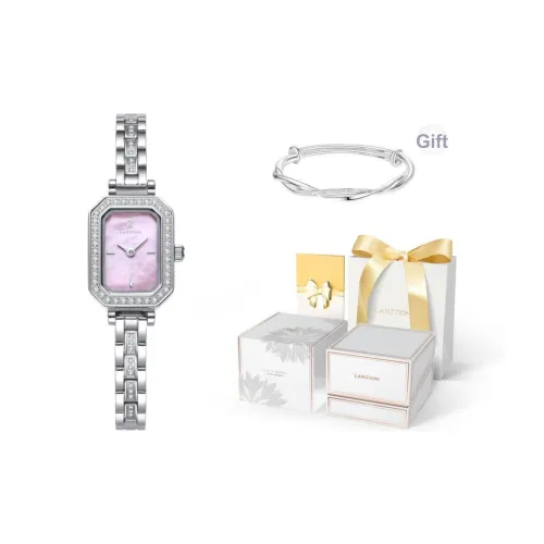 LANZOOM Кварцевый механизм женские часы 25 мм * 18 мм * 7,3 мм розовый