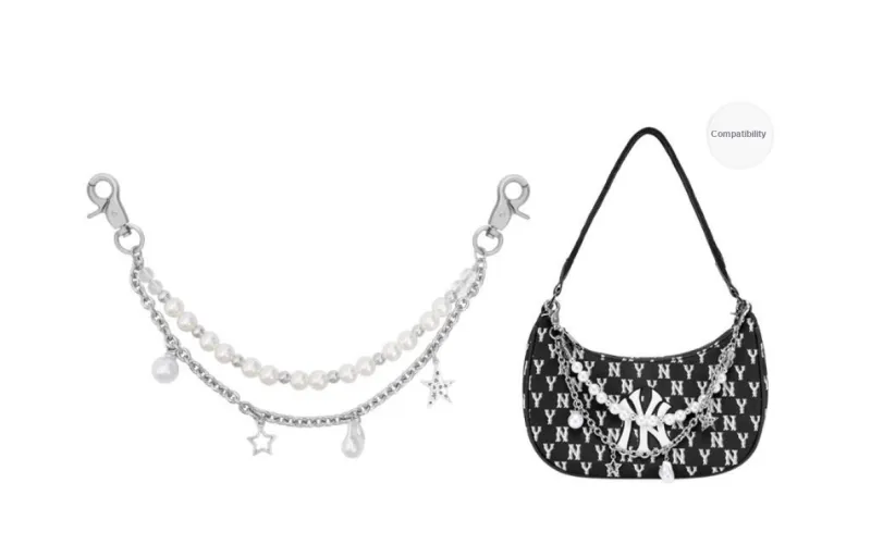 GUYI Metal/Flannelette Bag Accessories Women's Silver/Black-21