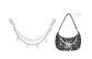 Double-Layer Decorative Chain Stars 35cm