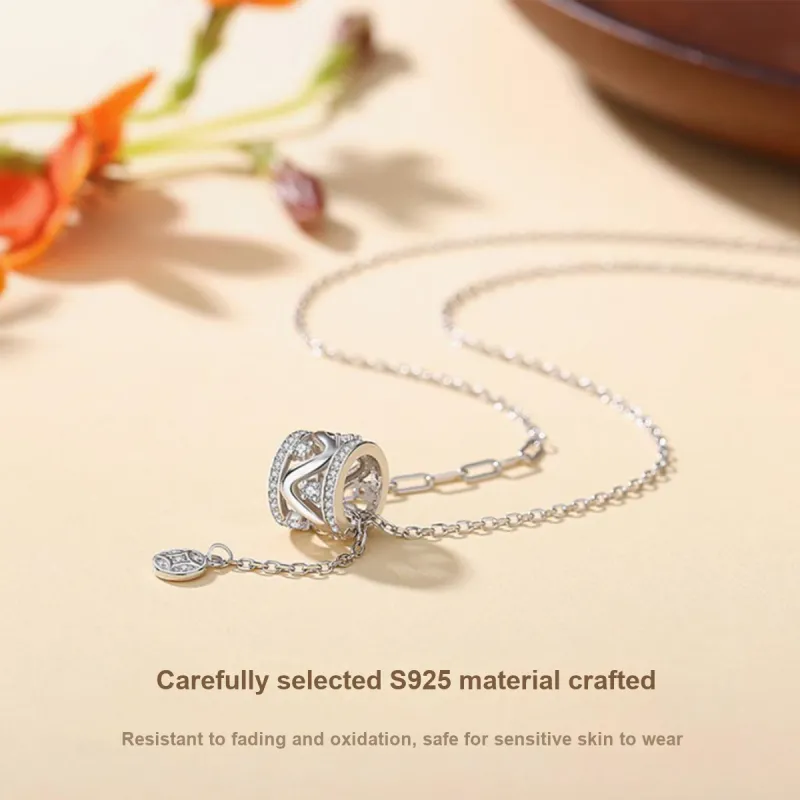 MGS 925 Sterling Silver Necklaces Women's-3
