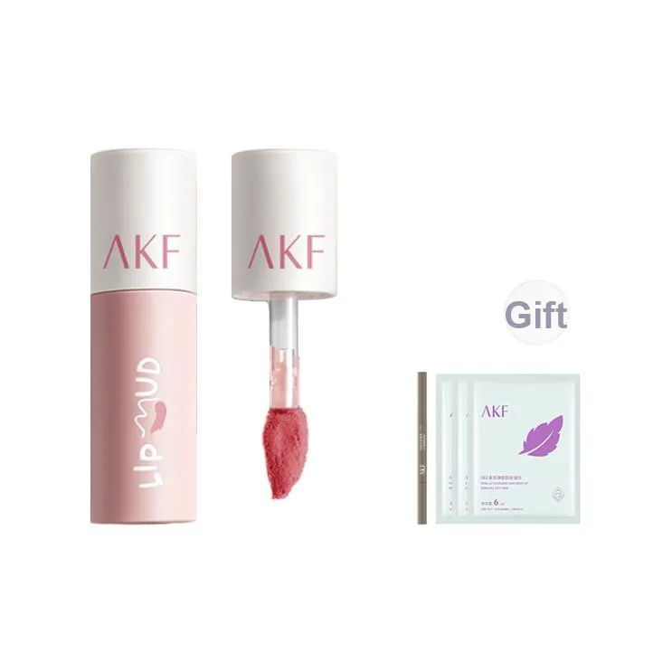 AKF LIP Глина Осветляющий Помада Матовая Легко Смесь TRANSFER PROOF Осветляющий