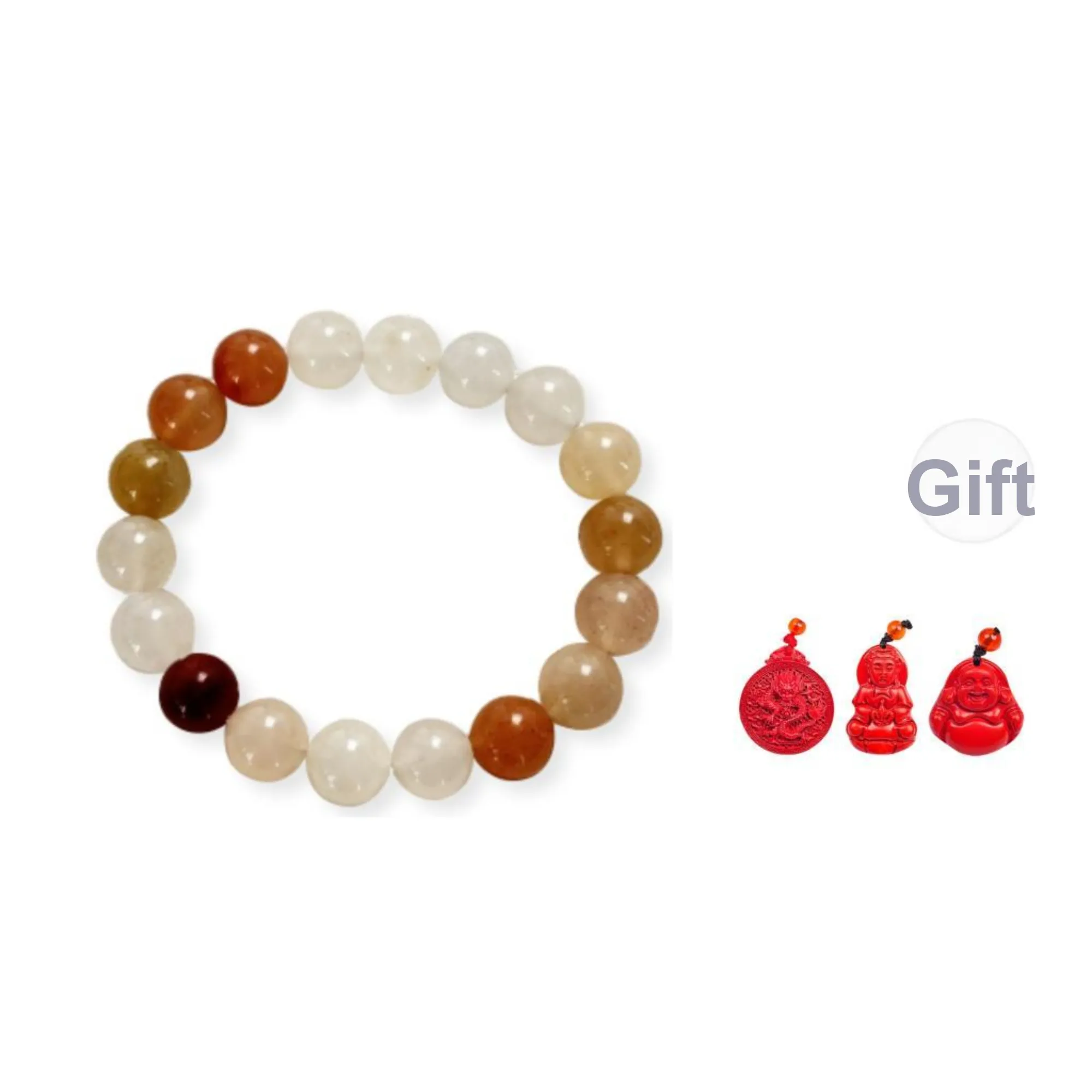 MUGONGZI Natural Golden Silk Jade Bracelets Unisex