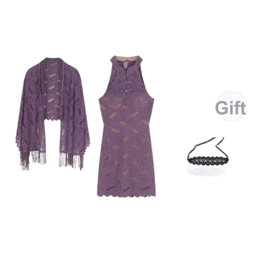 P·KEY Фиолетовый Женские Пижамные Комплекты