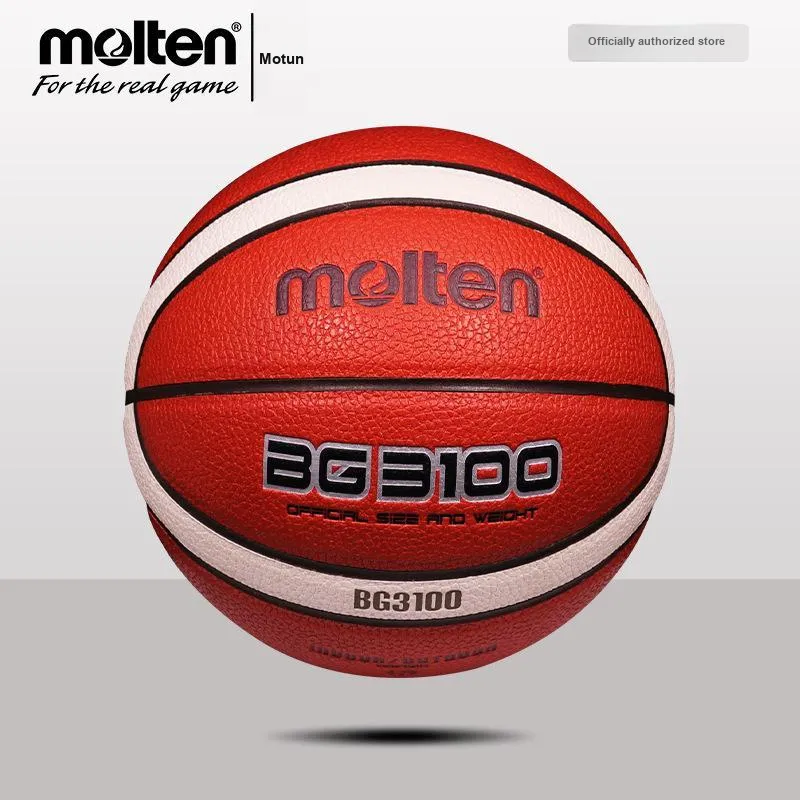 Molten PU Basketball Red White Size 7 Size 6 Training Unisex-1