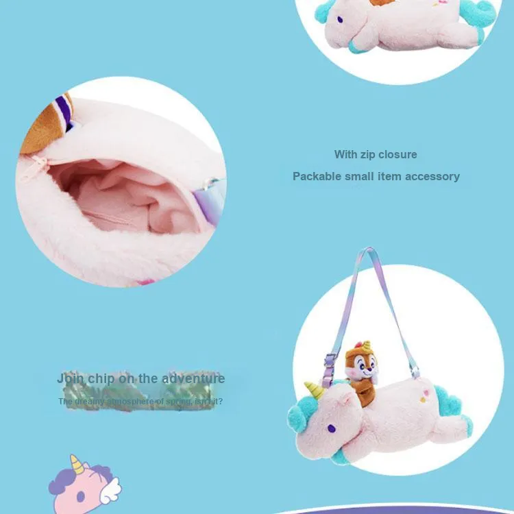 Disney 2023 Spring Mickey And Friends Chip White Dolls Plush Doll 10.5cm Height-4