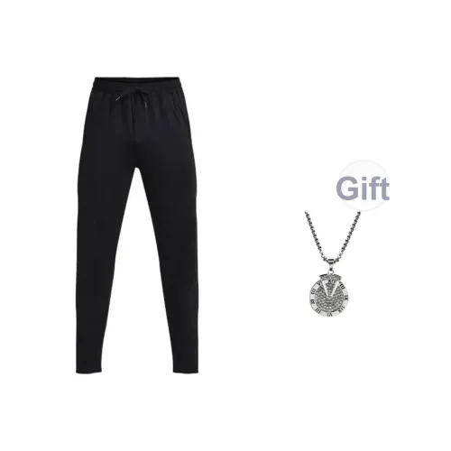 Under Armour Вязаные Тренировочные Брюки Мужские Черные С Ожерельем