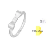 Bowknot Ring[Silver-Free Cell Phone Sticker]