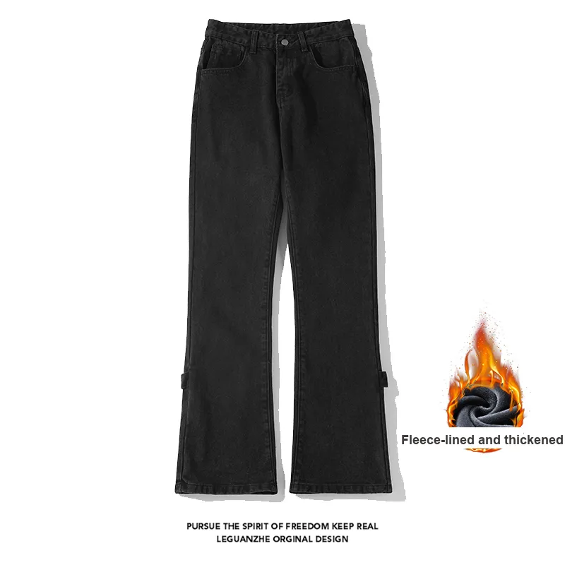 TOUHAOQINGNIAN Jeans Unisex-7